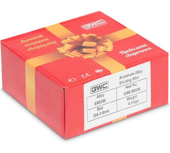 Проволока сварочная ER-5356 AlMg5 (0.8 мм; 0.5 кг) GWC 00413
