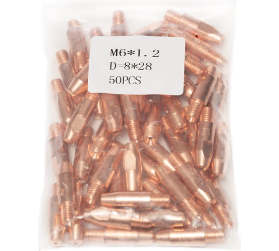 Наконечник медный E-Cu (50 шт; М6х28 мм; 1.2 мм) GWC 01106