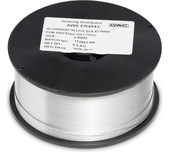 Проволока сварочная ER-4043 AlSi5 (0.8 мм; 0.5 кг) GWC 00402 1