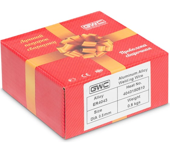 Проволока сварочная ER-4043 AlSi5 (0.8 мм; 0.5 кг) GWC 00402
