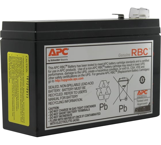 Батарея Replacement Battery Cartridge #106 (2.2 Ач; 12 В) APC BC106 1