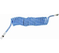 Шланг пневматический витой нейлоновая Крал М16 L=7.5м (t=-60 +120) синий 5393