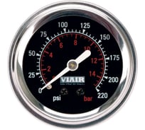 Манометр 2 220 PSI с подсветкой черный Viair 90090