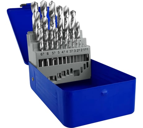 Набор сверл HSS 25 шт, 1-13 мм vertextools 0987-25