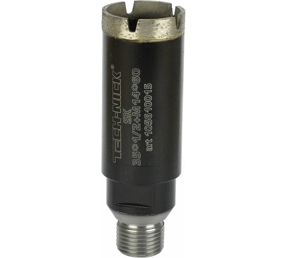 Коронка алмазная, спекание 35х60 мм, 1/2/M14 SK TECH-NICK 105610015
