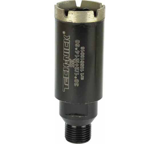Коронка алмазная, спекание 38х60 мм, 1/2/M14 SK TECH-NICK 105610016