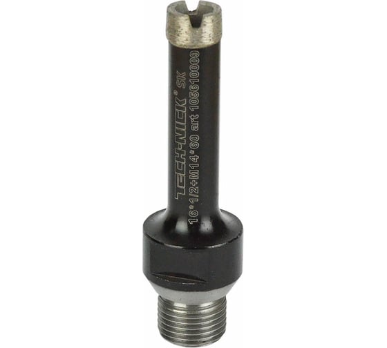 Коронка алмазная, спекание 16х60 мм, 1/2/M14 SK TECH-NICK 105610009 1