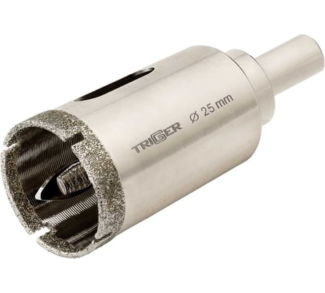 Коронка алмазная с центрирующим сверлом по керамике и керамограниту (25х70 мм) ТРИГГЕР 78025 тов-202711