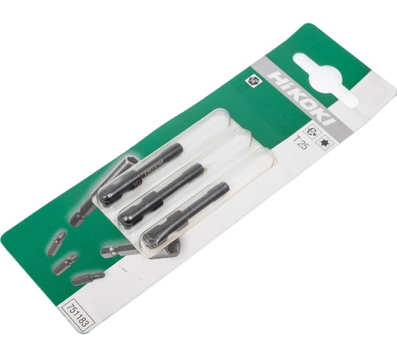 Бита ударная TORX (3 шт; 38 мм; T25; 1/4) HiKOKI 751183