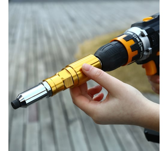 Насадка-заклепочник для шуруповерта DH15 DEKO 065-0889