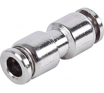 Соединитель трубки ПВХ,полиамид Крал d=6мм прямой металлический (10 шт) 2782