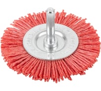 Корщетка-колесо ООО ПКФ Сварком 100мм нейлоновая со шпилькой (1 шт) Крепеж k00007652