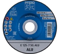 Круг шлифовальный PFERD E 125-7 SG ALU (475409) 62212622