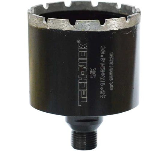 Коронка алмазная, спекание 85х60 мм, 1/2/M14 SK TECH-NICK 105610026