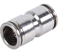 Соединитель трубки ПВХ, полиамид Крал d=16 мм прямой металлический (10 шт) 2962