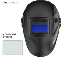 Сварочная маска хамелеон FITSIZ (4/9-13 DIN, 2 дат., окно 93x43 мм) + сменное стекло FSC-С777GL