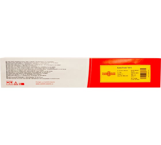 Электроды CASTOLIN EutecTrode 6013, д.4.0мм, упак.5.0кг 71101069