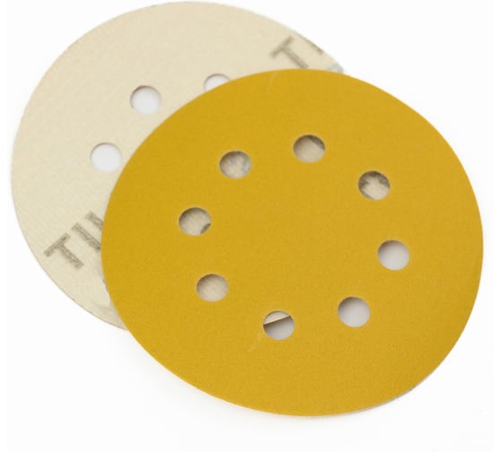 Абразивный круг TILFLEX GOLD 125 мм P040 8 отв. на липучке (100 шт.) TL30-040/100