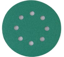 Абразивный круг TILFLEX GREEN Film 125 mm P040 8 отв. на липучке (10 шт.) TL40-040/10