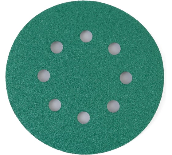 Абразивный круг TILFLEX GREEN Film 125 мм P040 8 отв. на липучке (100 шт.) TL40-040/100