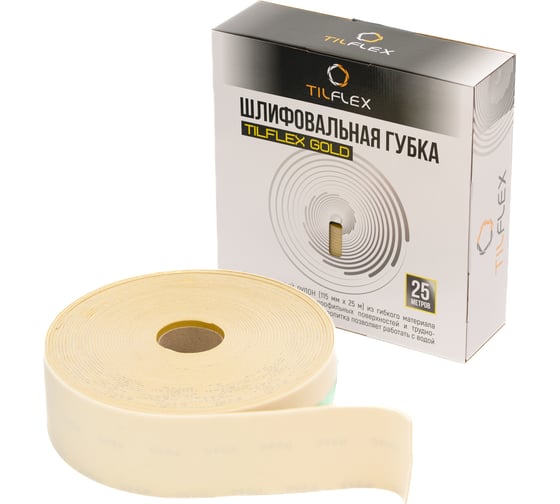 Шлифовальная губка TILFLEX GOLD в рулоне P180 115мм_25м TL28-G180