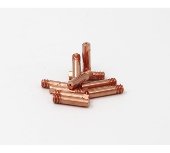 Контактные наконечники Svarcity М6x25 медь 1,2 мм (100 шт в уп.) Конт.Нак./M6x25/медь/1,2 1