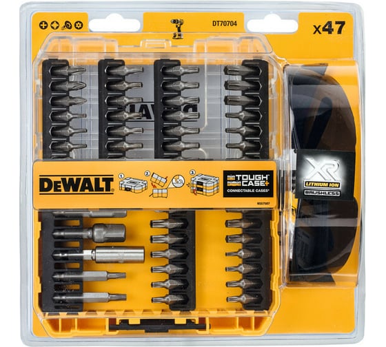 Набор насадок и бит 47 предметов Dewalt DT70704-QZ 1