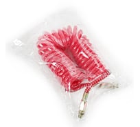 Шланг пневматический витой Крал БРОН М16 L=7.5м (t=-60+70) (красный) СМ 2017