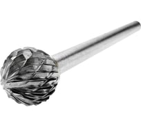 Бор-фреза твердосплавная тип D 12x10 мм S=6 мм сферическая Diamond Industrial DIDBFD1210