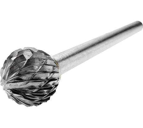 Бор-фреза твердосплавная тип D 12x10 мм S=6 мм сферическая Diamond Industrial DIDBFD1210