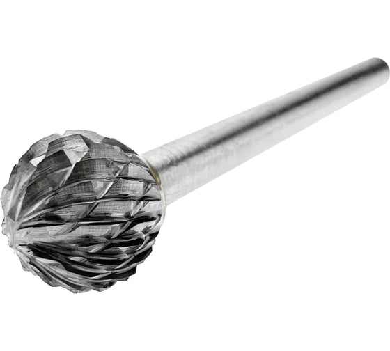 Бор-фреза твердосплавная тип D 12x10 мм S=6 мм сферическая Diamond Industrial DIDBFD1210 1
