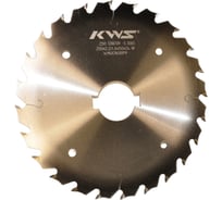 Диск пильный HM с тонким пропилом KWS 250х50х2.2/1.6х24t W α20 β10 +8 2х16х6 3000 04030-99981807