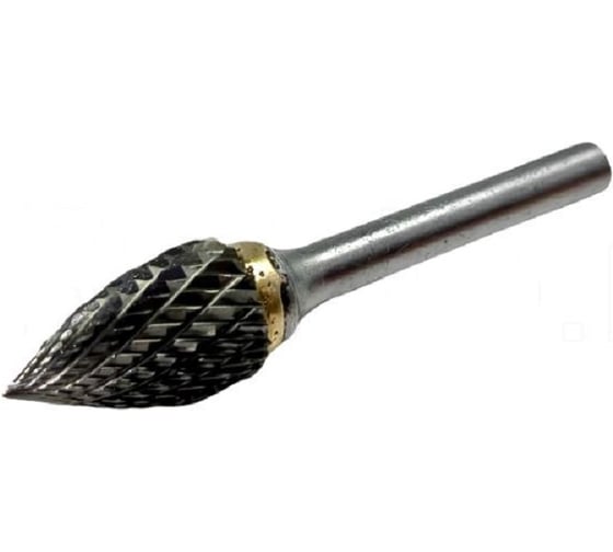 Бор-фреза твердосплавная тип G 14x25 мм S=6 мм параболическая заостренная Diamond Industrial DIDBFG1425 1