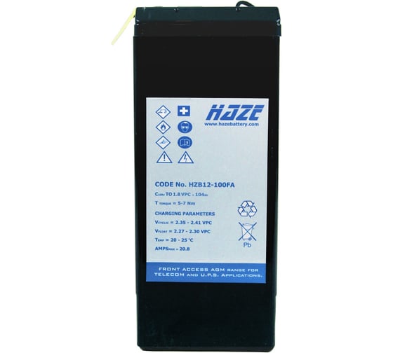 Аккумуляторная батарея Haze 12В, 100 Ач - HZB12-100FA