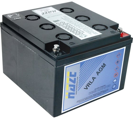 Аккумуляторная батарея Haze 12В, 26 Ач - HZB 12-26