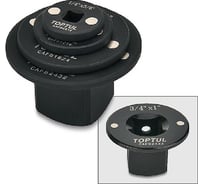 Набор переходников магнитных TOPTUL 1/4-1, 4 предмета GAAR0404