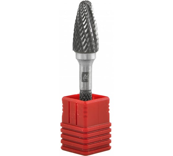 Бор-фреза твердосплавная гиперболическая Thorvik TRRBF12250670-2 тип F, 12 мм, двойная насечка, в боксе 057024