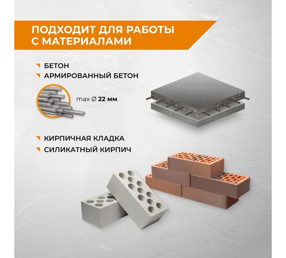 Коронка алмазная по бетону RAGE 72 мм с верхним пылеотводом Long-Life 559552