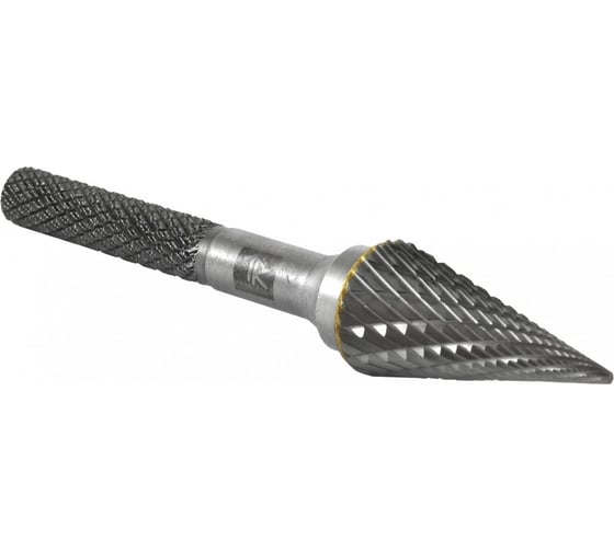 Бор-фреза твердосплавная коническая Thorvik TRRBM12250670-2 тип M, 12 мм, двойная насечка, в боксе 057040