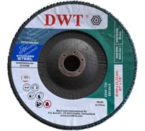 Круги лепестковые DWT 180x22.2 мм, 40 ZA, сталь, титан DTFWP0031