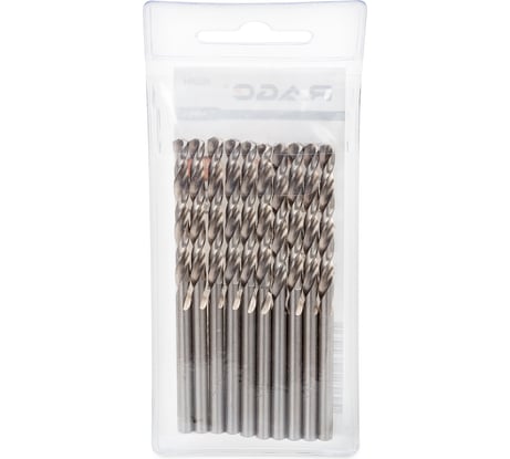 Сверло по металлу (10 шт; 4х75х43 мм; P6M5) RAGE by VIRA 552094