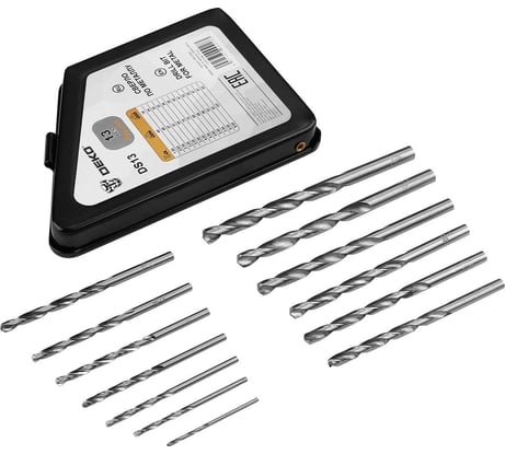 Набор сверл по металлу DH013 (13 шт; 1.5-6.5 мм) DEKO 065-0544