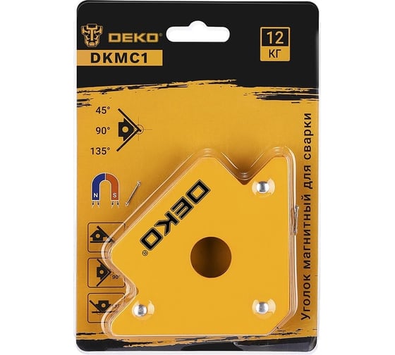 Уголок магнитный для сварки DKMC1 (45/90/135 градусов; 12 кг) DEKO 065-0640