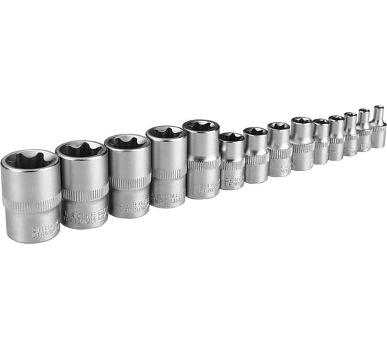 Набор универсальных головок DKSS14 (14 шт; 1/4"; 3/8", 1/2"; 4-24 мм) DEKO 065-0328