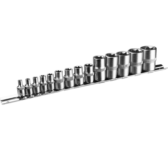 Набор универсальных головок DKSS14 (14 шт; 1/4"; 3/8", 1/2"; 4-24 мм) DEKO 065-0328