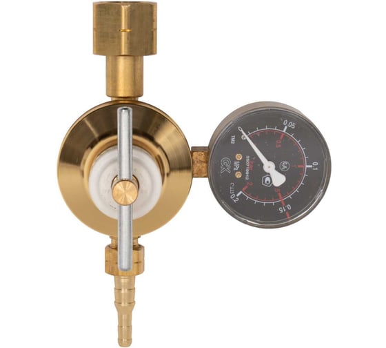 Регулятор ацетиленовый сетевой KRASS САО-10 1,2/0,1 МПа вх.М27х1,5LH/вых.М16х1.5LH, 10 м3/час 2722003PV 1