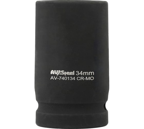 Головка ударная шестигранная удлиненная AV Steel 34мм, 1DR AV-740134
