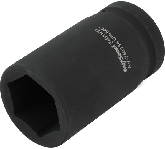 Головка ударная шестигранная удлиненная AV Steel 34мм, 1DR AV-740134