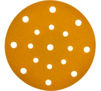 Шлифовальный диск на липучке, на бумажной основе FAUST 150 мм, Р80, 17 отверстий, 25 шт D12-150-P80