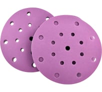 Шлифовальный диск на липучке, на бумажной основе FAUST 150 мм, Р240, 17 отверстий, 25 шт D42-150-P240